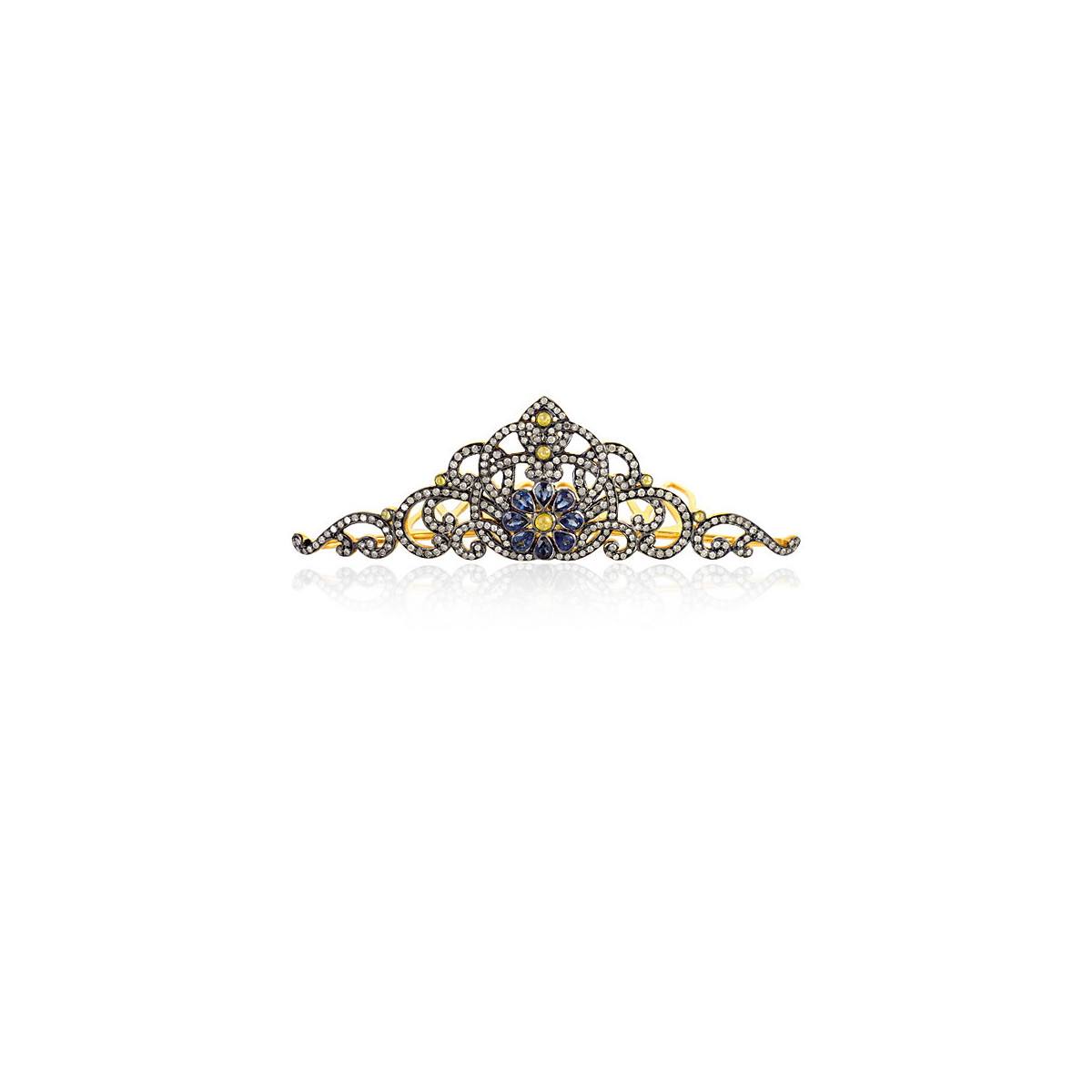 Crown in Silver Diamond Sapphire