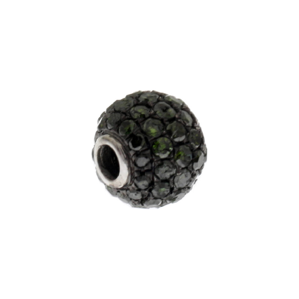 Cuenta plata y diamantes