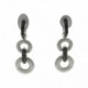 Pendientes diamante negro