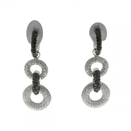 Earrings black diamonds