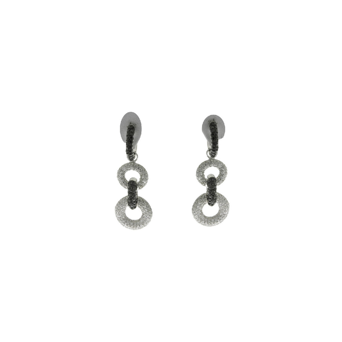 Earrings black diamonds