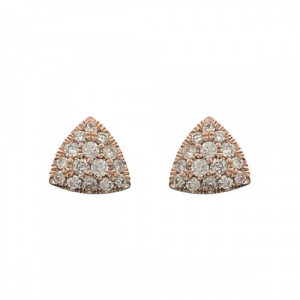 Earrings gold and diamonds