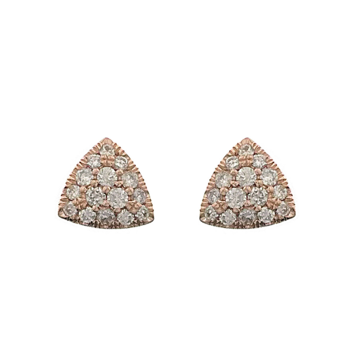 Earrings gold and diamonds