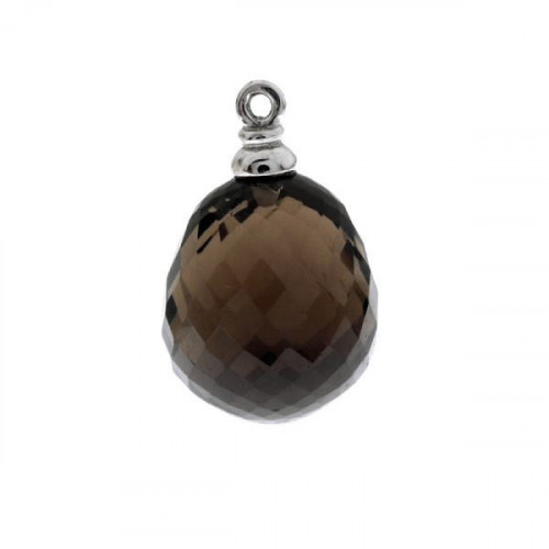 Cuenta pareja topacio smoky
