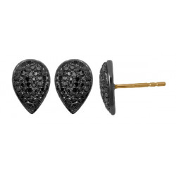 Earrings black diamonds