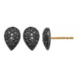 Earrings black diamonds