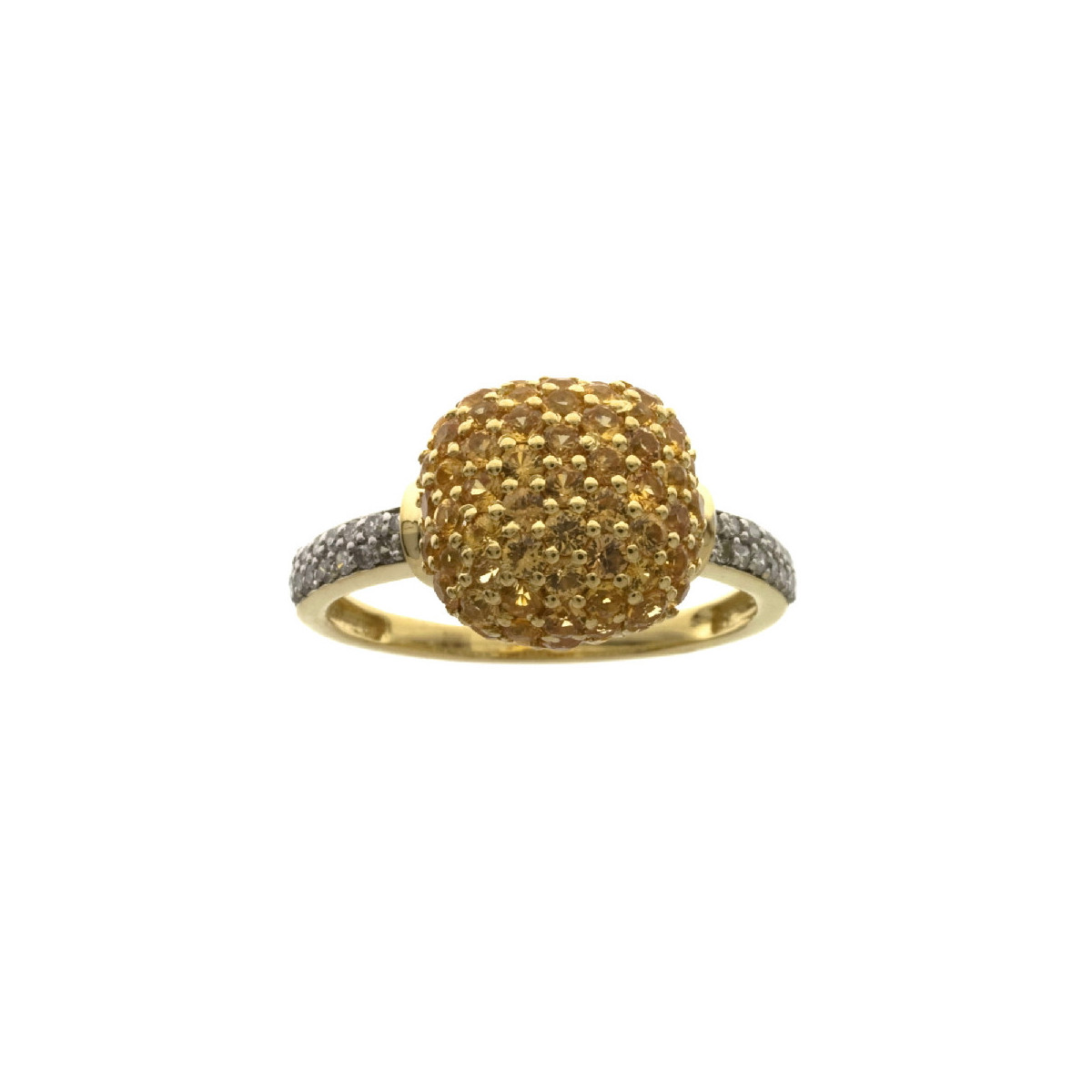 Anillo zafiro amarillo