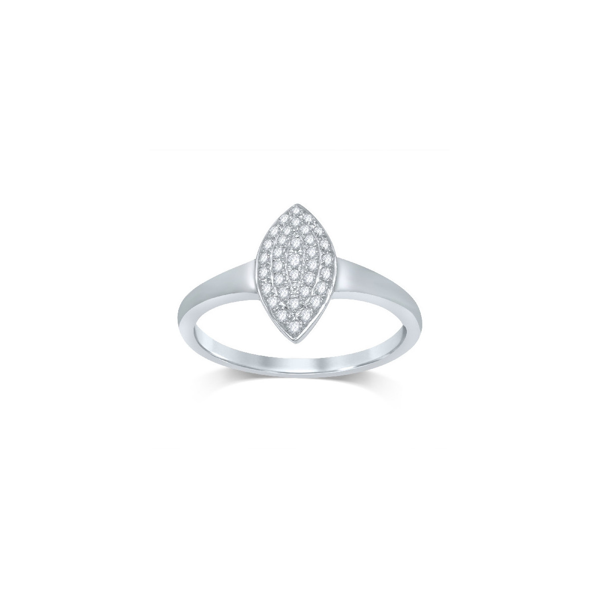 Ring white gold and diamonds