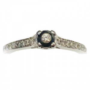 Anillo oro y diamantes