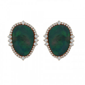 Earrings Opal