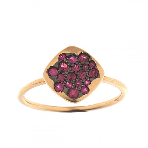 Anillo Oro y Rubies