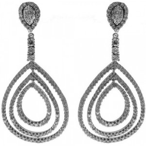 Pendientes oro y diamantes