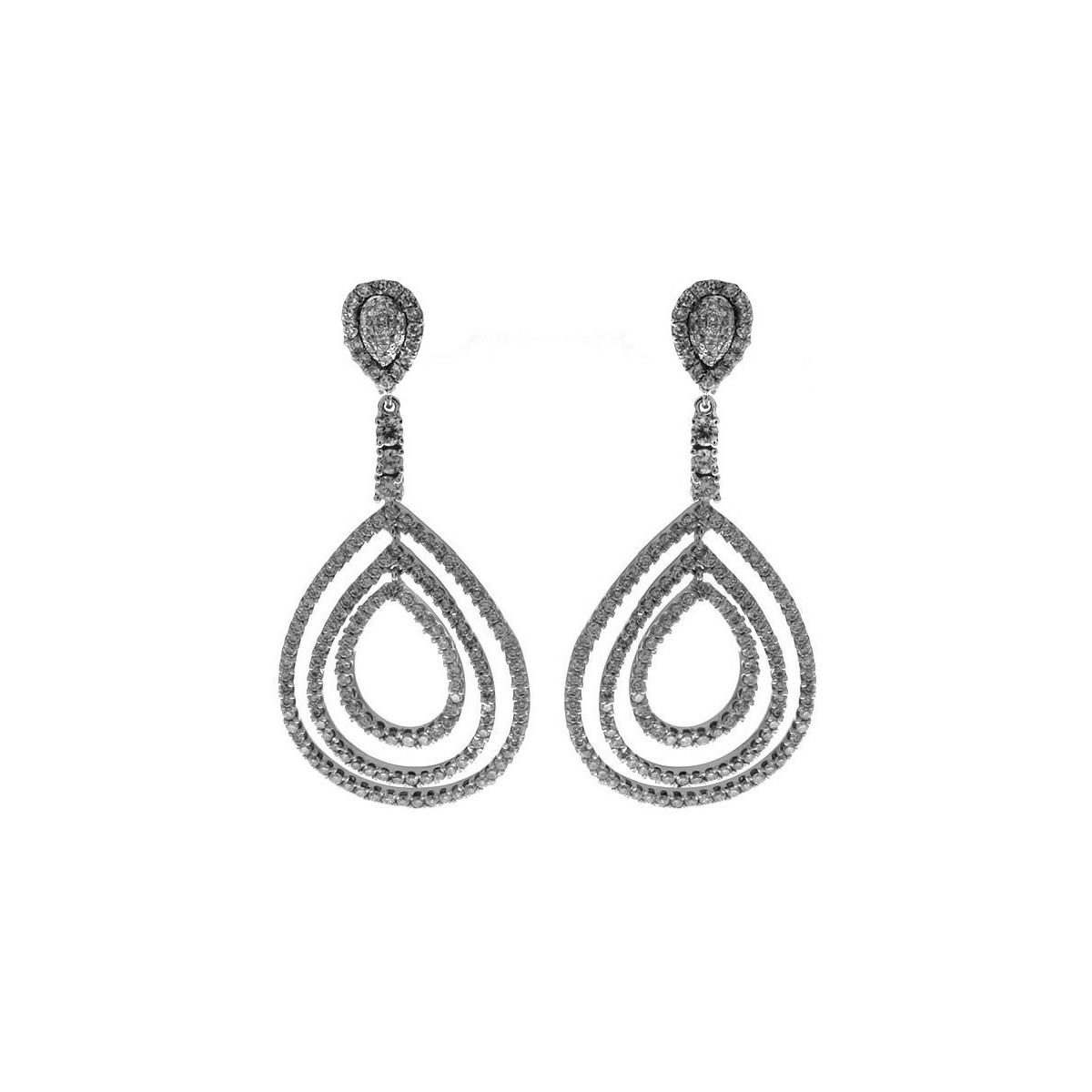 Pendientes oro y diamantes