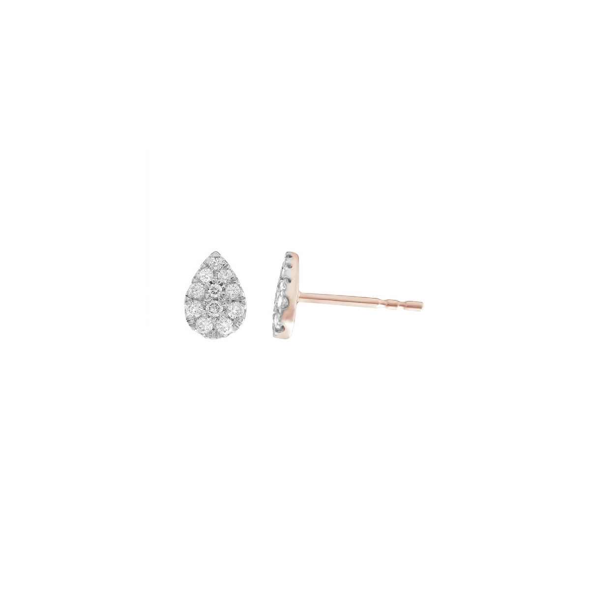 Pendientes oro y diamantes