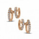 Earrings gold and diamonds