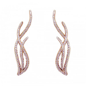 Gold & diamonds earrings