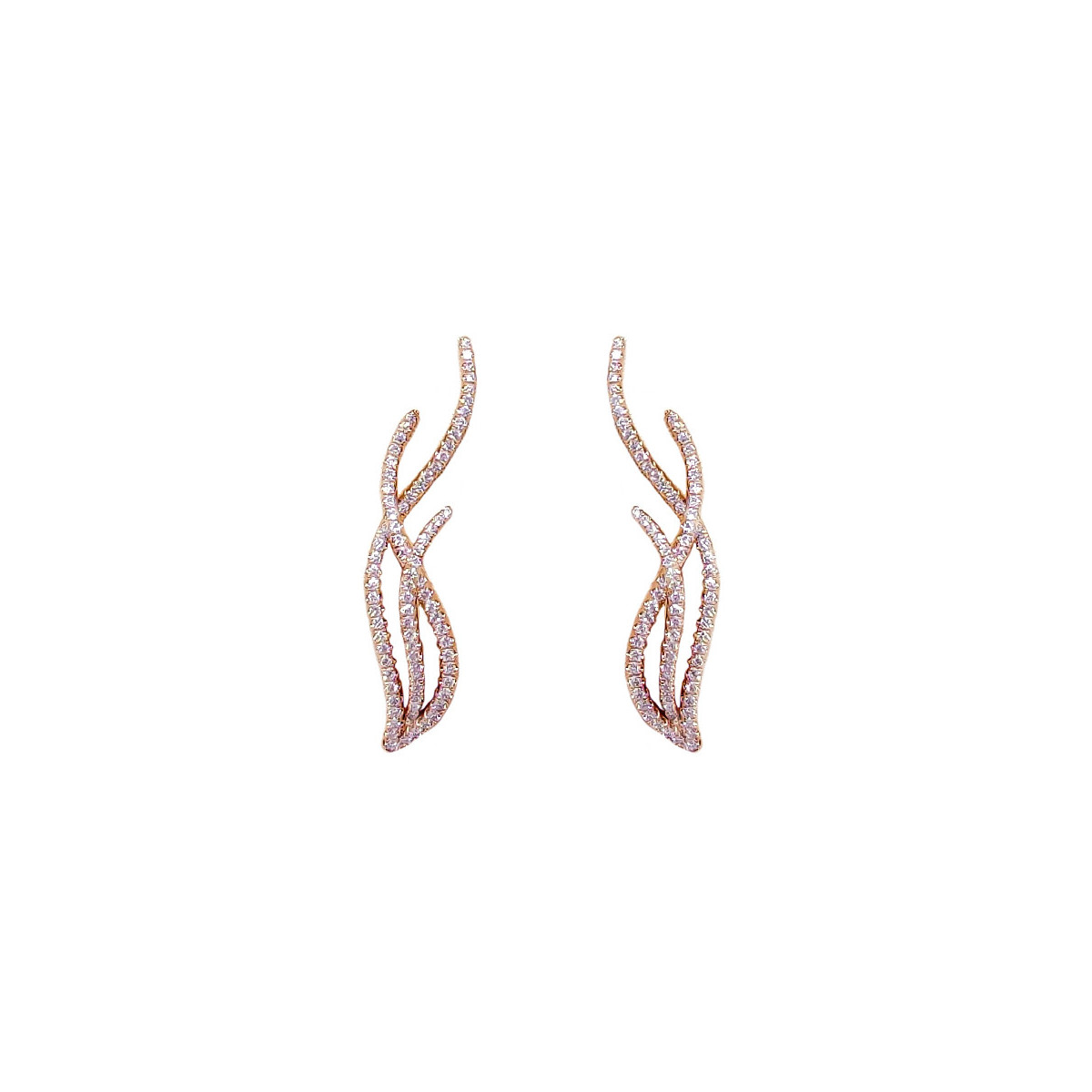 Gold & diamonds earrings