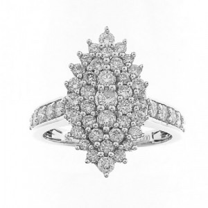 Anillo oro y diamantes