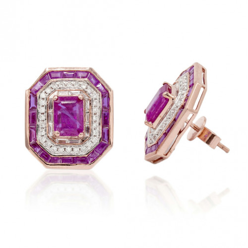 Pendientes Rodolita