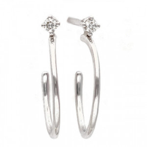 Pendientes oro y diamantes