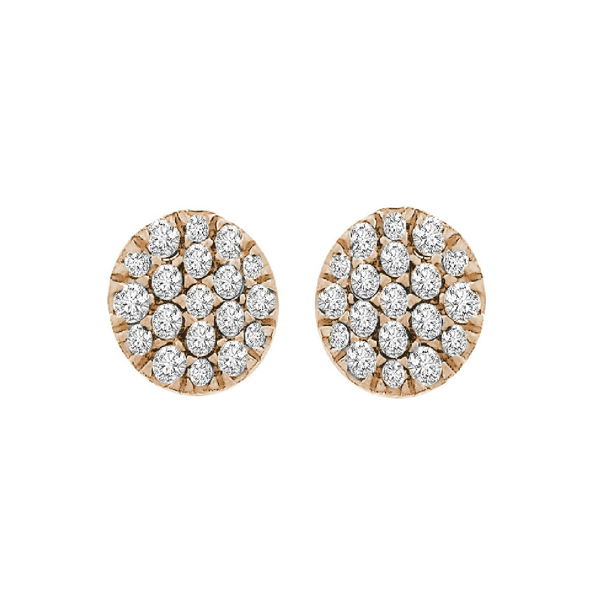 Pendientes oro y diamantes