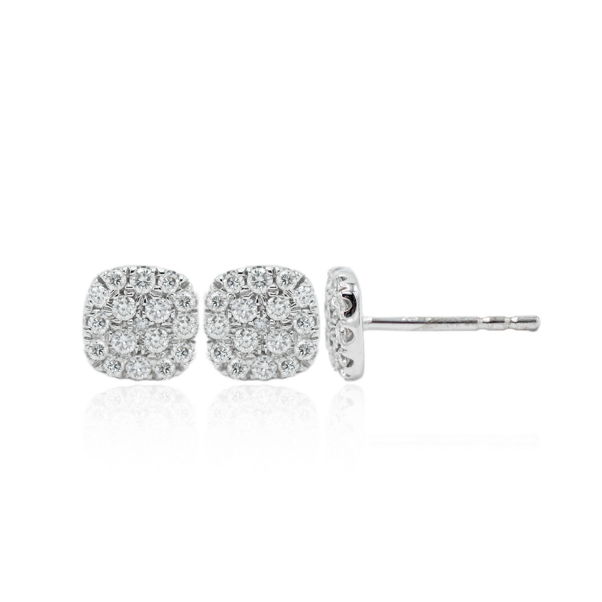 Gold and diamonds earrings