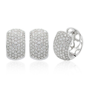 Pendientes oro y diamantes