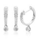 Earrings gold and diamonds