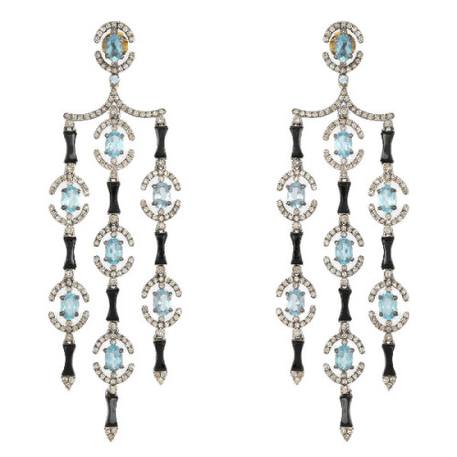 Pendientes Aquamarine