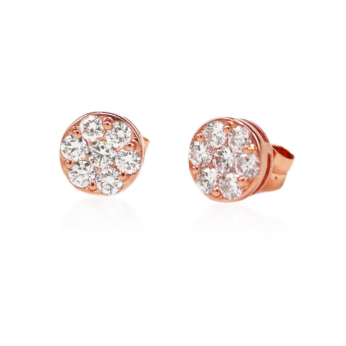 Pendientes oro y diamantes