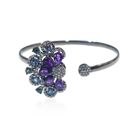 Bangle white gold and amethyst