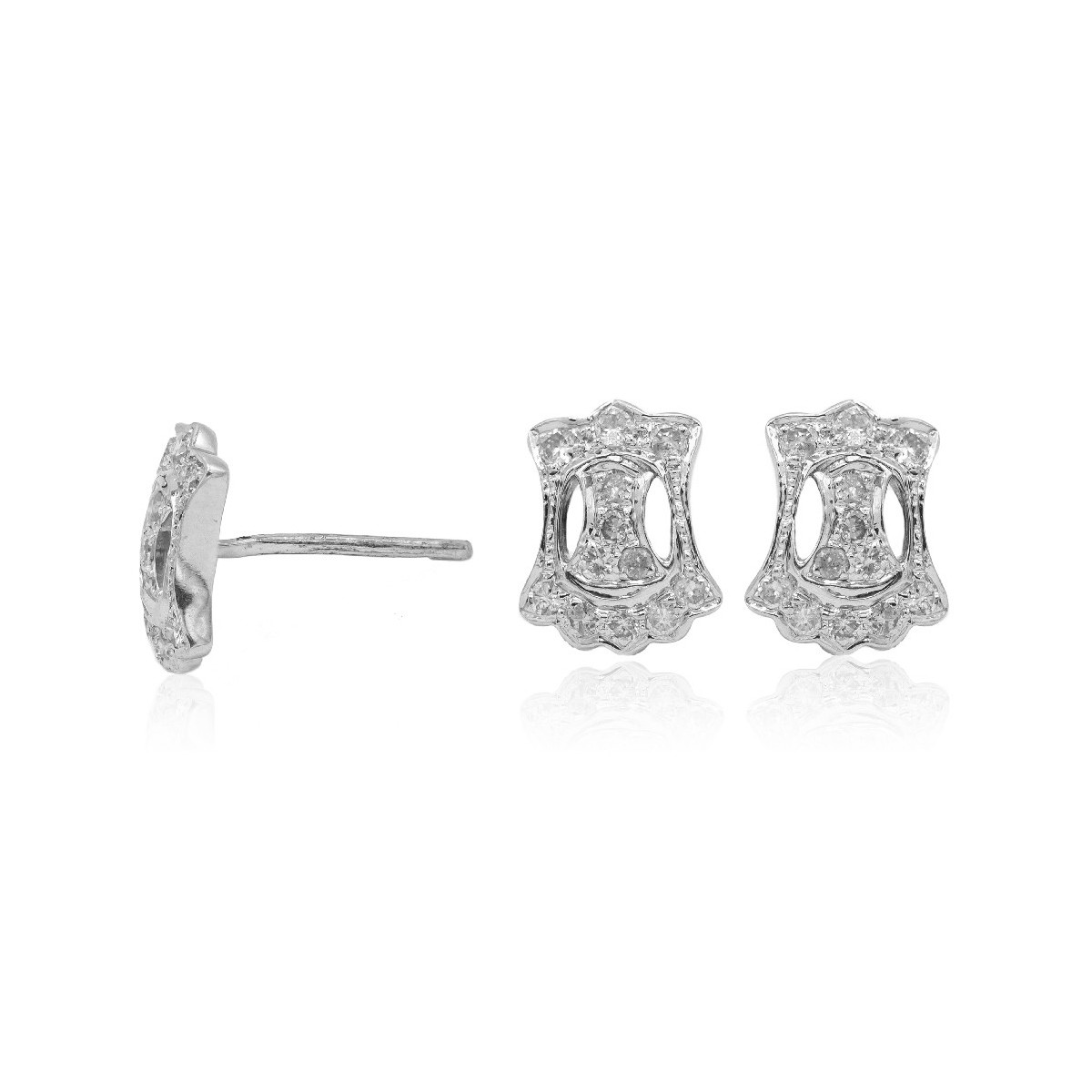 Pendientes oro y diamantes