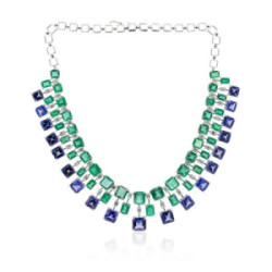 Necklace Emerald and Tanzanite