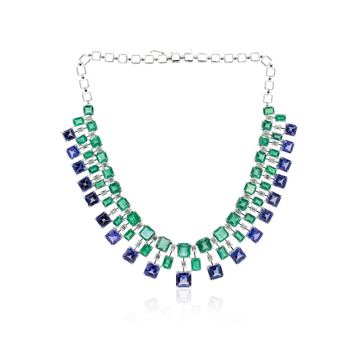 Collar Esmeralda y Tanzanita