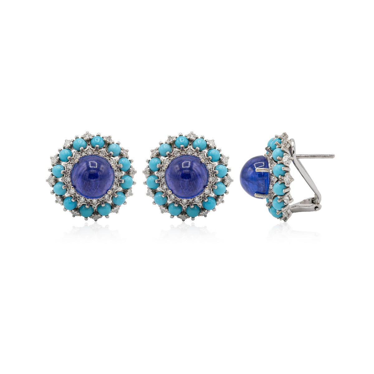 Pendientes Tanzanita