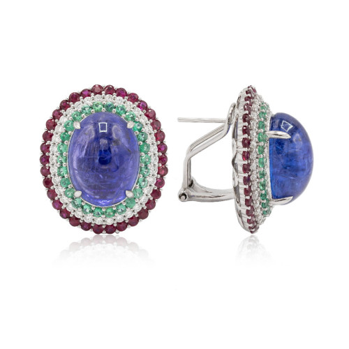 Pendientes Tanzanita
