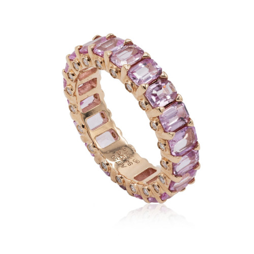 Anillo Zafiro Rosa