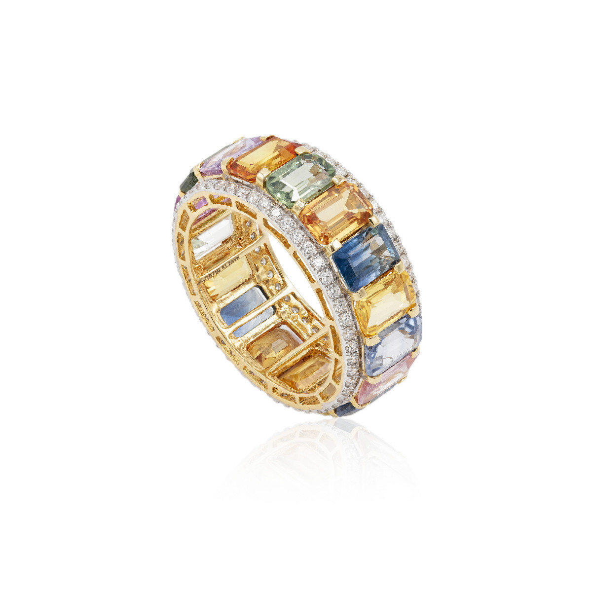 Anillo Multizafiros