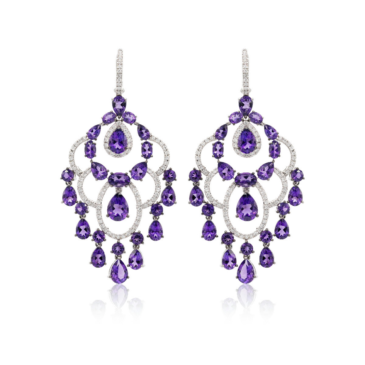 Earrings Amethyst