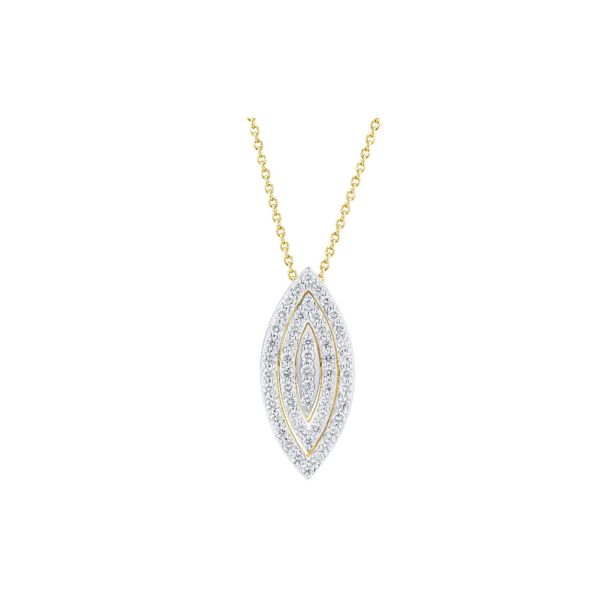 Pendant gold and diamonds