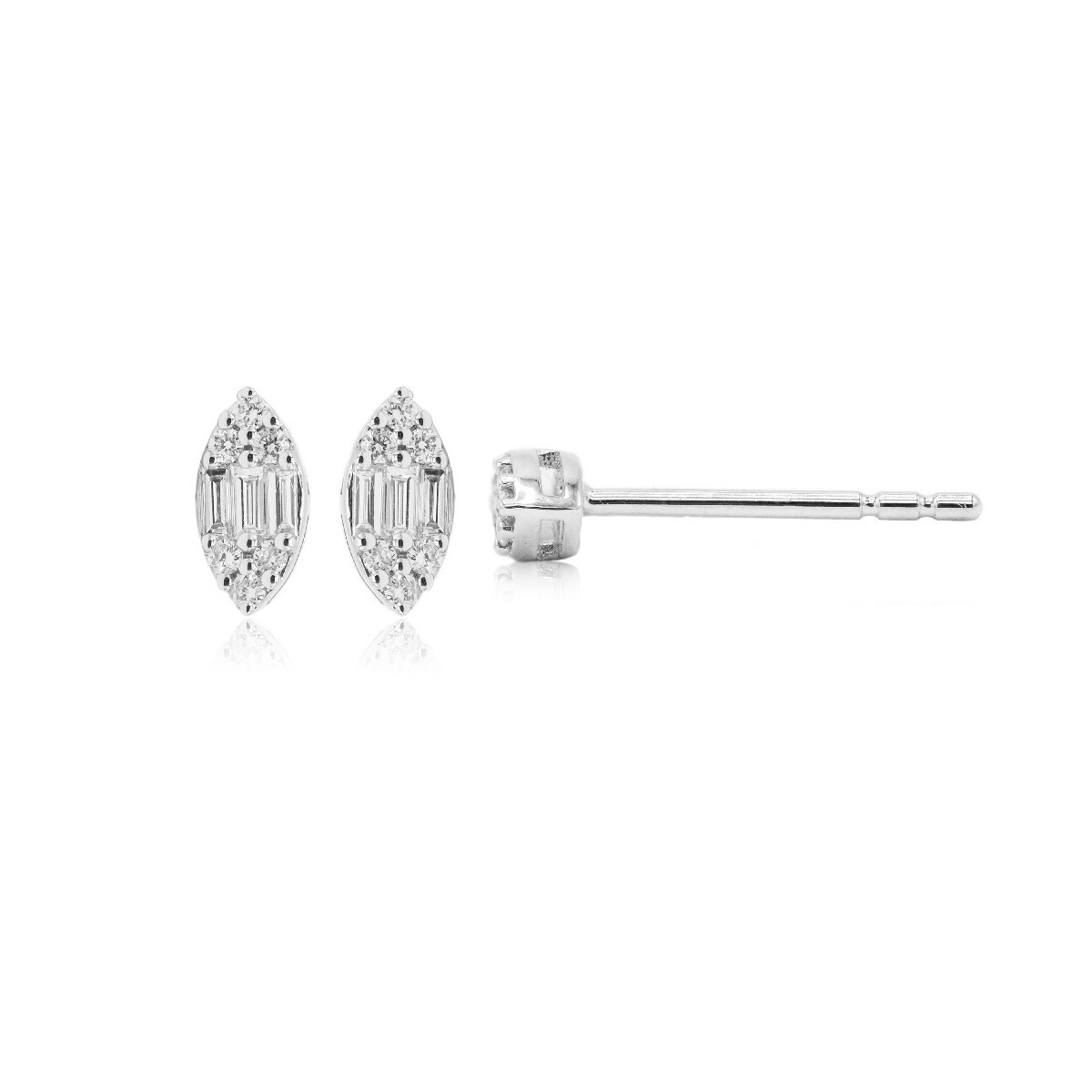 Pendientes oro y diamantes