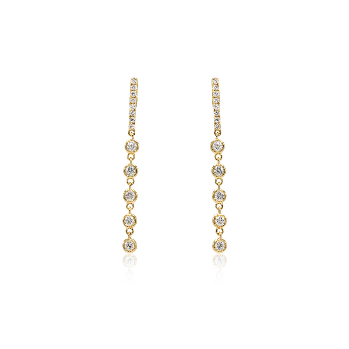 Gold and diamonds Earrings