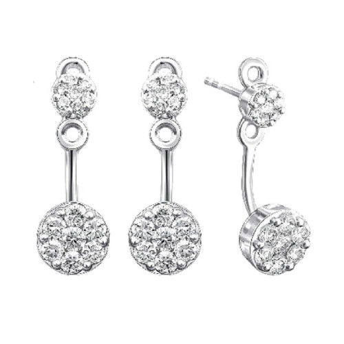 Gold and diamonds earrings