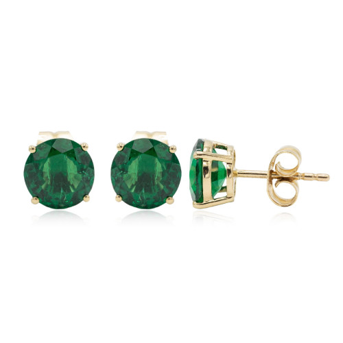 Earrings emerald