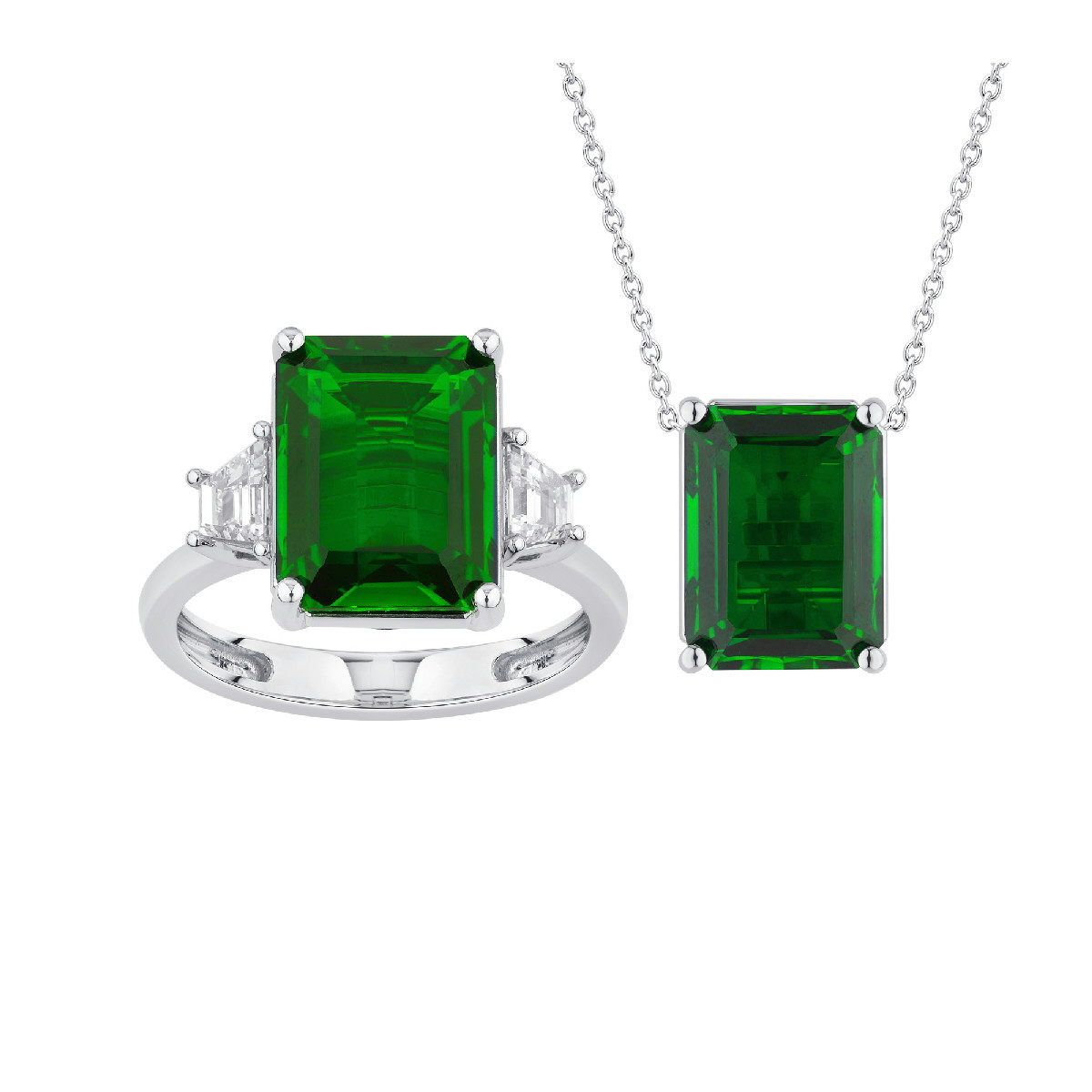 LG Diamond and LG Emerald Ring/Pendant