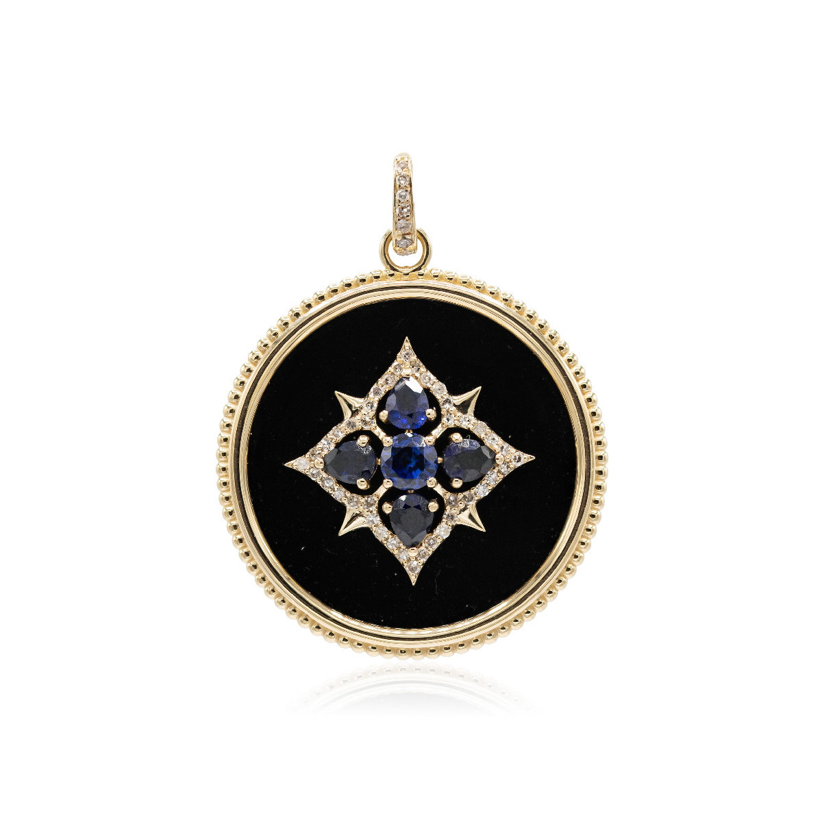 Gold and Onyx pendant