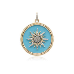 Gold and Turquoise pendant