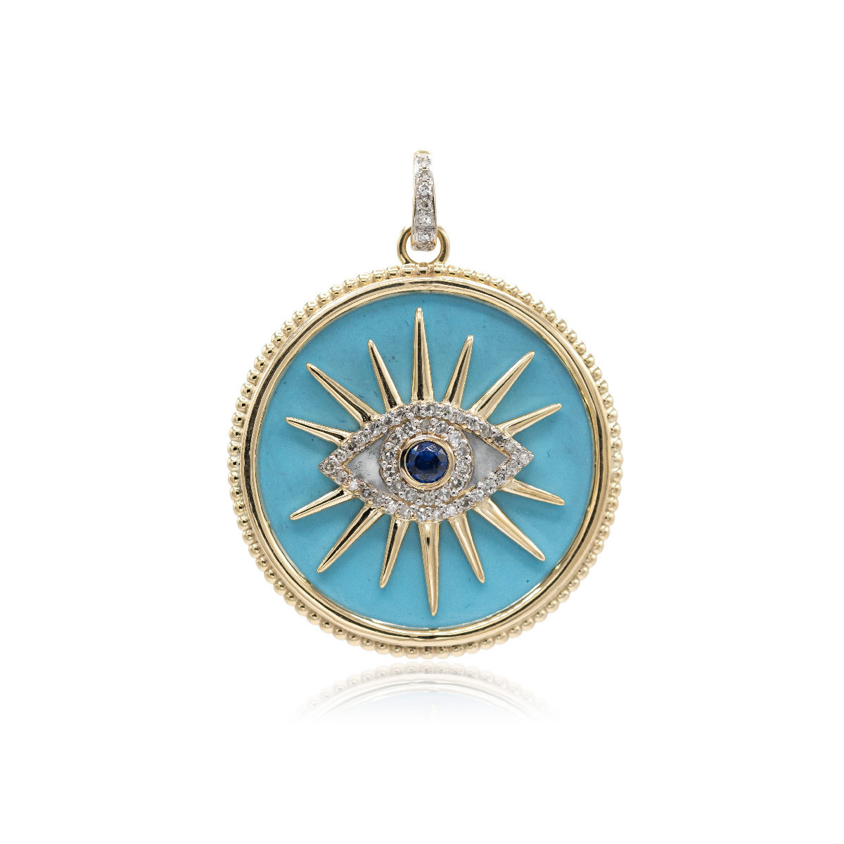 Gold and Turquoise pendant