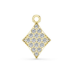 Diamond and gold Charm