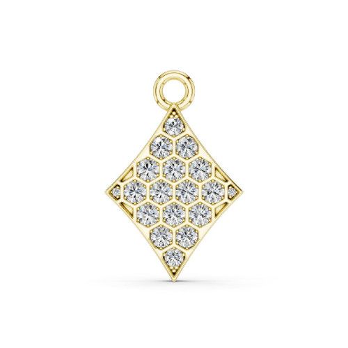 Diamond and gold Charm